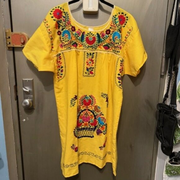 Embroidered Mexican / Pueblo Mini Tunic Dress - NWOT - Picture 4 of 16